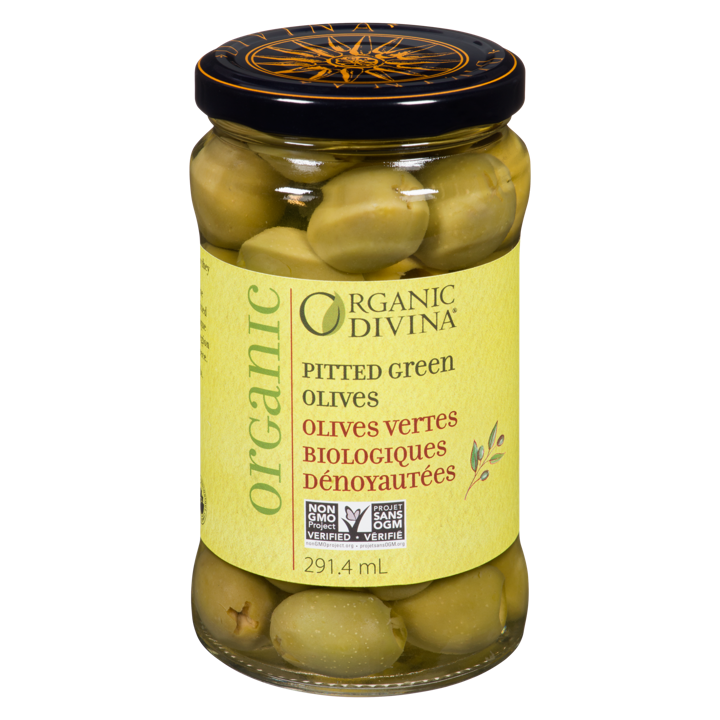 Organic Pitted Green Olives - 290 ml