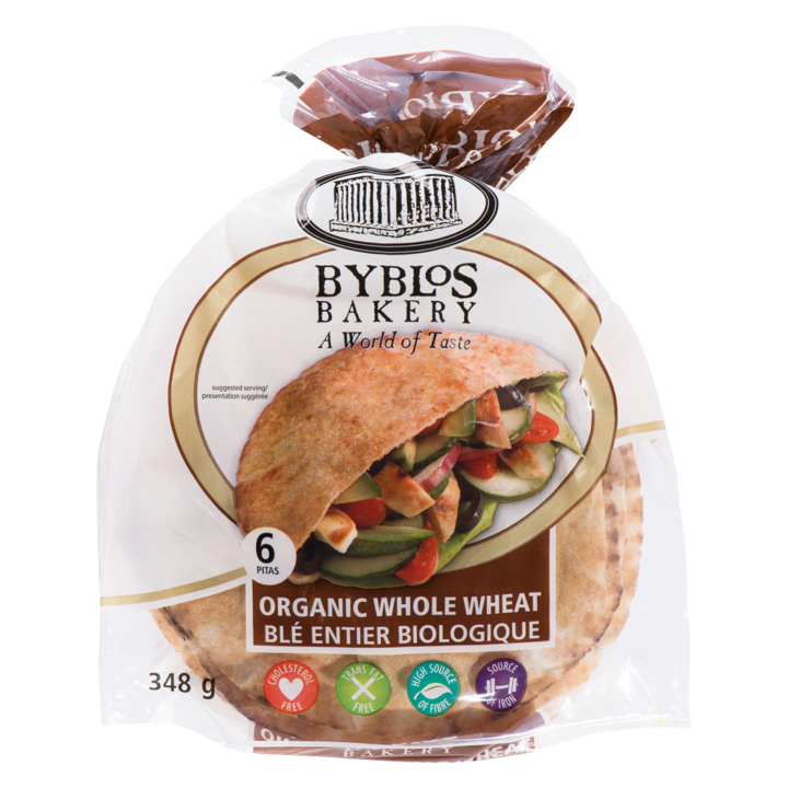 Organic Whole Wheat Pitas - 6 count