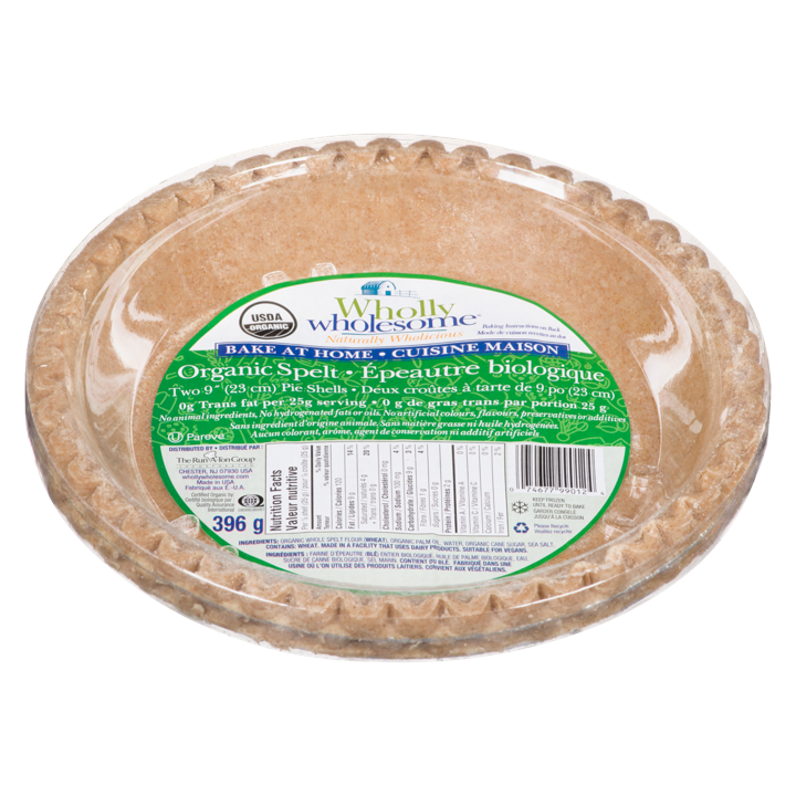 Organic 9&quot; Pie Shells - Spelt - 2 count