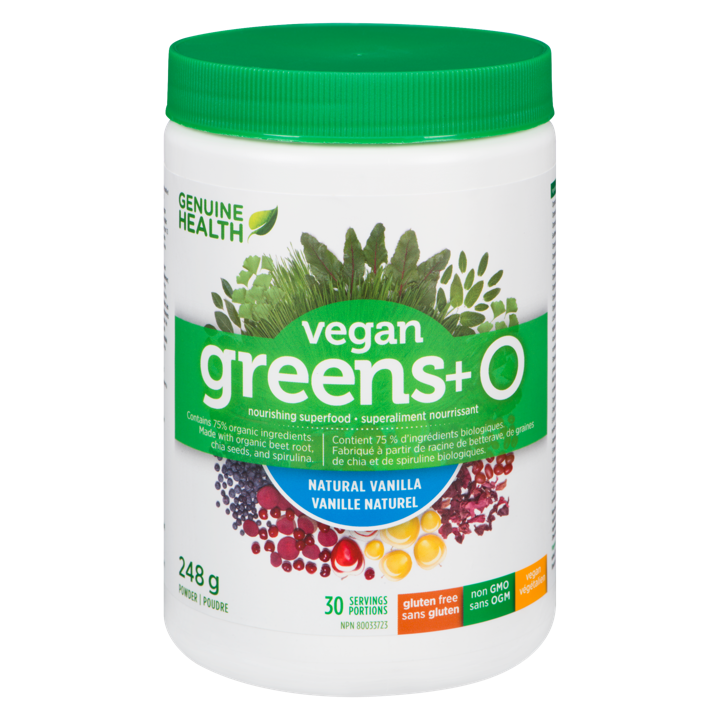 Vegan Greens+ O - Natural Vanilla - 248 g