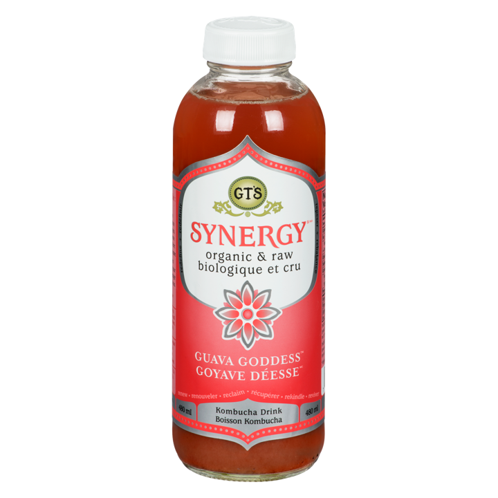 Synergy Kombucha Drink - Guava Goddess - 480 ml