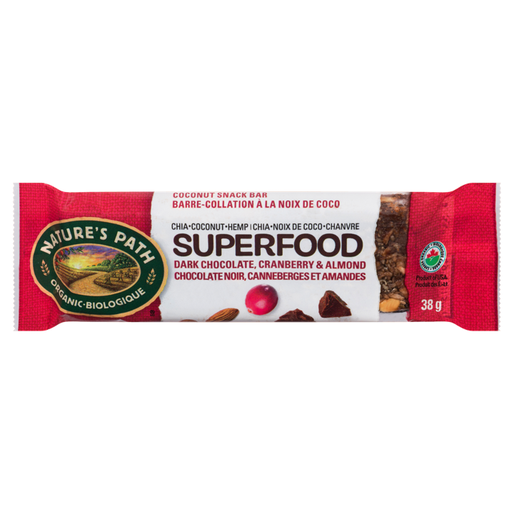 Superfood Bar - Dark Chocolate, Cranberry &amp; Almond - 38 g