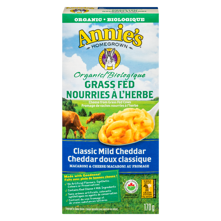 Grass Fed Macaroni &amp; Cheese - Classic Mild Cheddar - 170 g