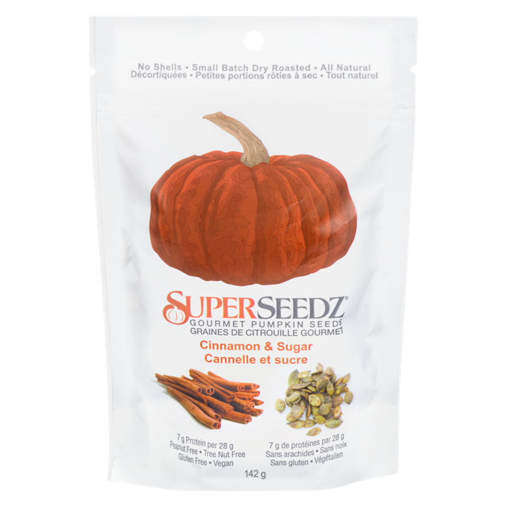 Gourmet Pumpkin Seeds - Cinnamon &amp; Sugar - 142 g