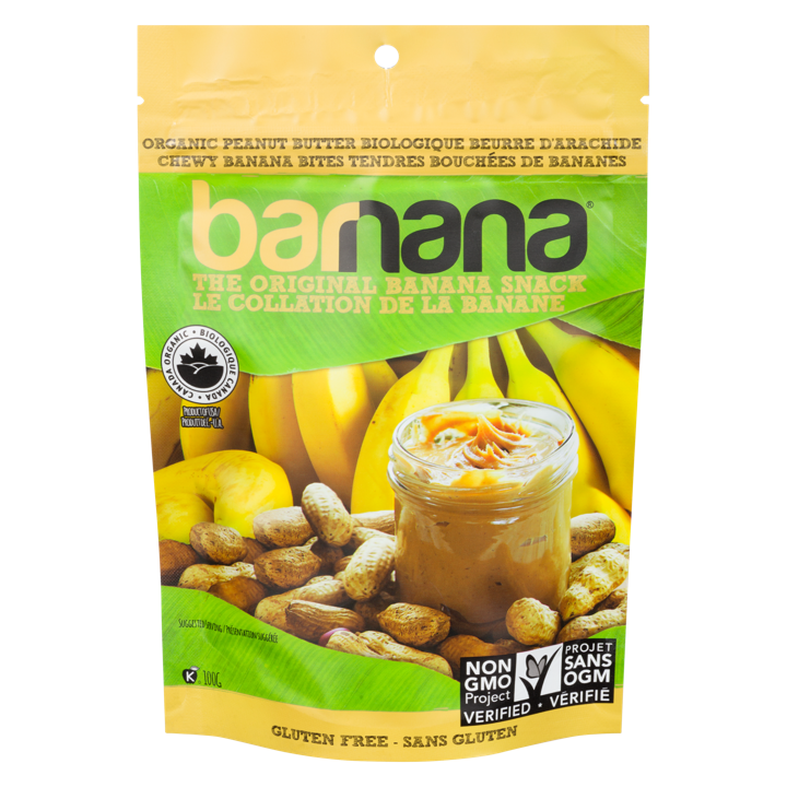 Chewy Banana Bites - Peanut Butter - 100 g