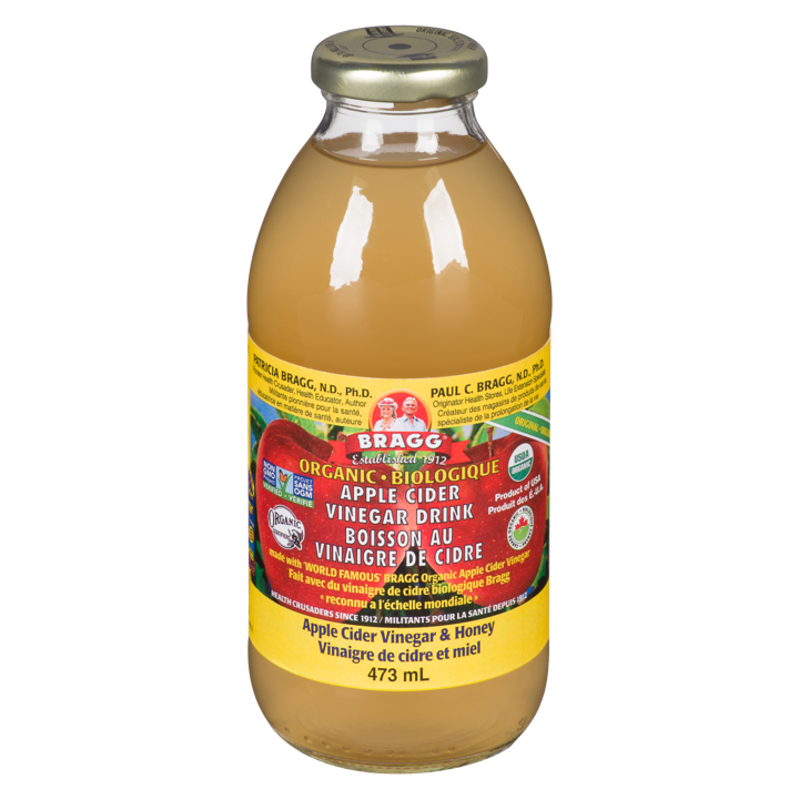 Apple Cider Vinegar All Natural Drink - Apple Cider Vinegar &amp; Honey - 473 ml