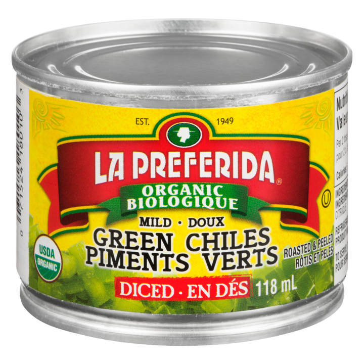 Diced Green Chiles - Mild - 118 ml