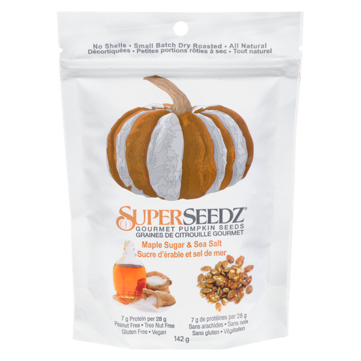 Gourmet Pumpkin Seeds - Maple Sugar &amp; Sea Salt - 142 g