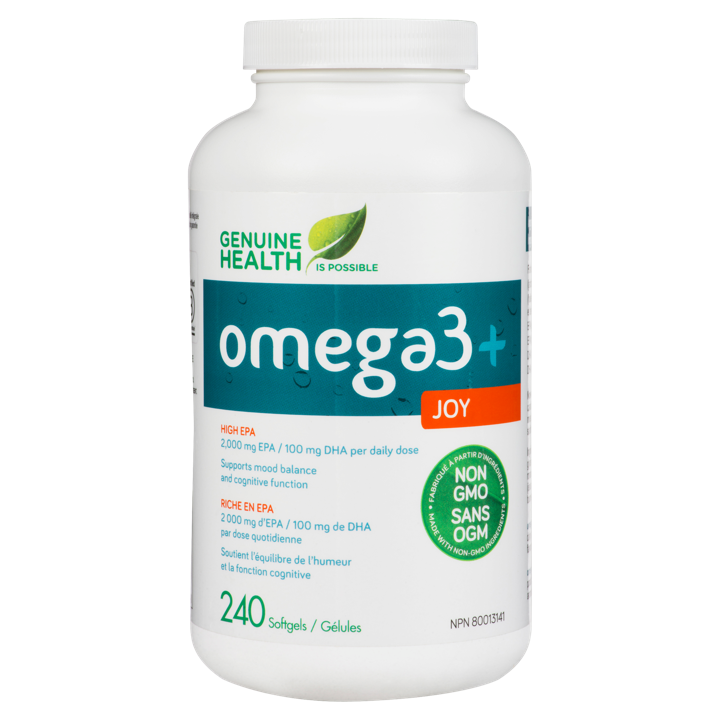 Omega3+ Joy - 2,000 mg EPA, 100 mg DHA - 240 soft gels