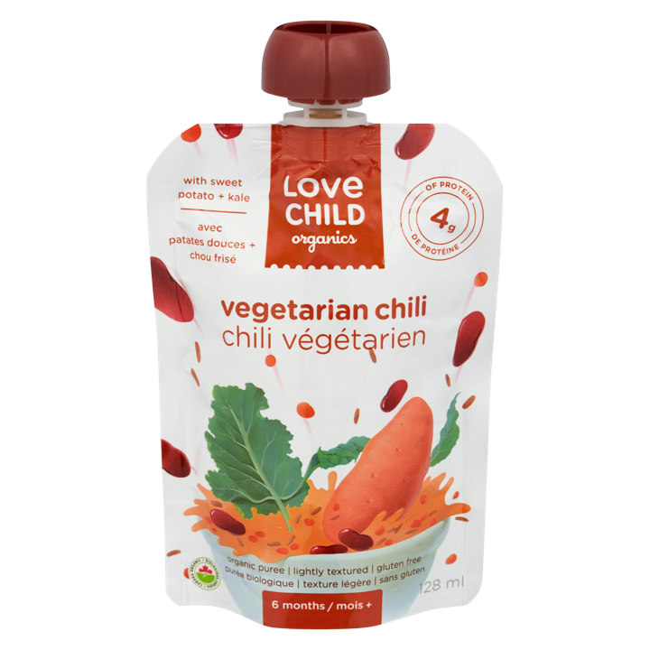 Organic Puree - Vegetarian Chili 6+ months - 128 ml