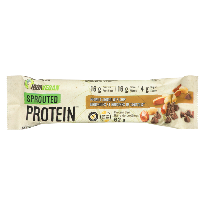Sprouted Protein Bar - Peanut Chocolate Chip - 62 g