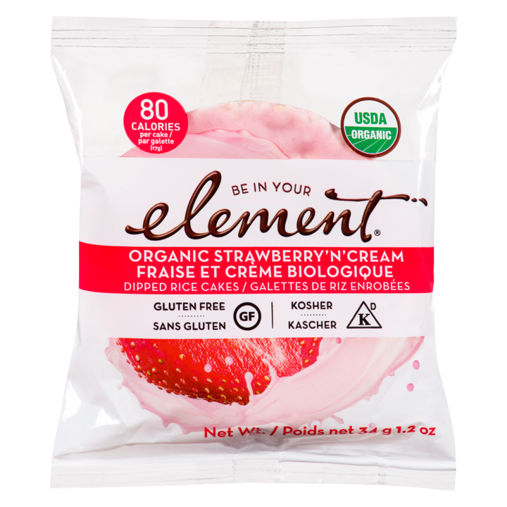 Dipped Rice Cakes - Strawberry'N'Cream - 34 g