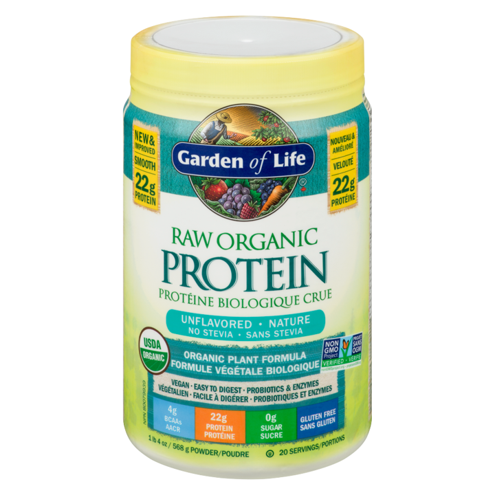 Raw Organic Protein - Unflavoured - 568 g