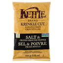 Krinkle Cut Potato Chips - Salt &amp; Fresh Ground Pepper - 220 g