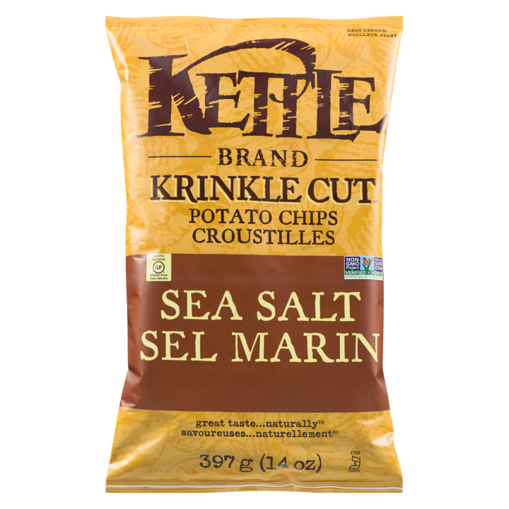 Krinkle Cut Potato Chips - Sea Salt - 397 g