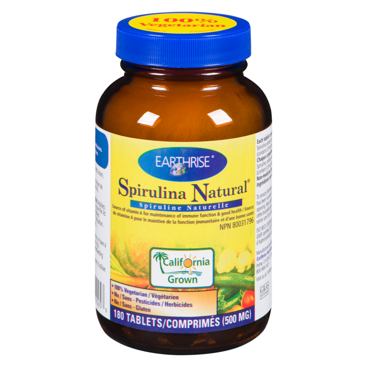 Spirulina Natural - 500 mg - 180 tablets