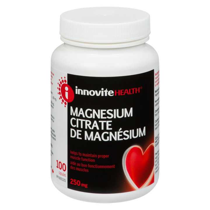 Magnesium Citrate - 250 mg - 100 capsules