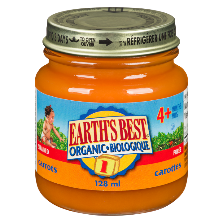 Organic Baby Food - Carrots 6+ months - 128 ml