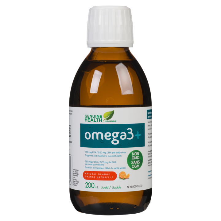 Omega3+ - Orange 780 mg EPA, 520 mg DHA - 200 ml