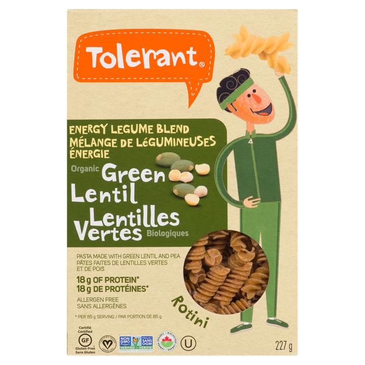 Green Lentil Pasta - Rotini