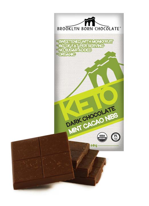 Keto Dark Chocolate - Mint Cacao Nibs