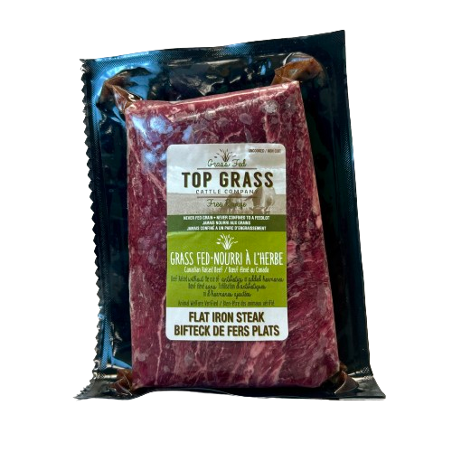 Top Grass Beef Flat Iron Steak