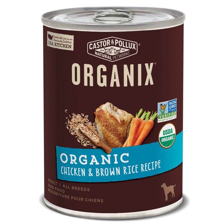 ORGANIX Canned Dog Food - Chicken &amp; Brown Rice Recipe