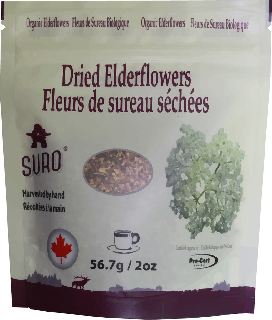 Dried Organic Elderflowers