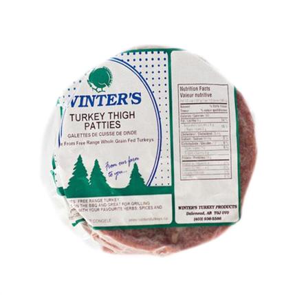 Turkey Patties Thigh Free Range - Frozen