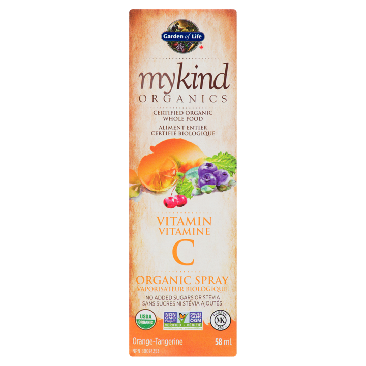 mykind Organics Vitamin C Organic Spray - Cherry-Tangerine 60 mg