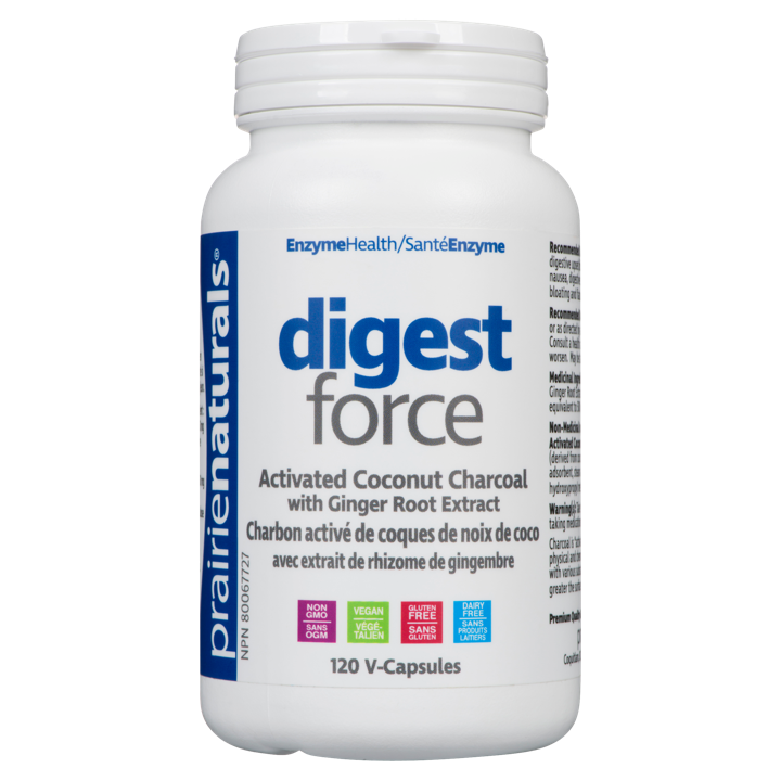 Digest Force Activated Coconut Charcoal with Ginger Root Extract