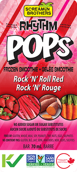 Rhythm Pops Frozen Smoothie - Rock N Roll Red