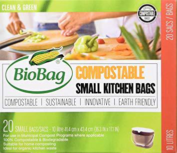 Compostable Small Kitchen Bags - 10 L