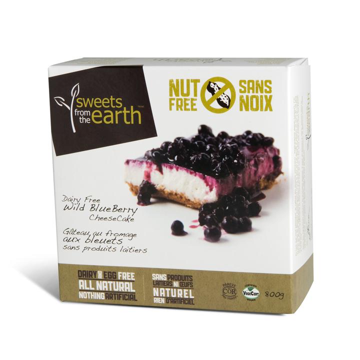 Dairy Free Wild Blueberry Cheesecake