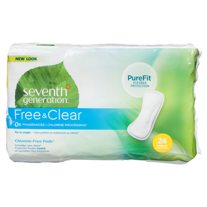 Free &amp; Clear Chlorine-Free Pads