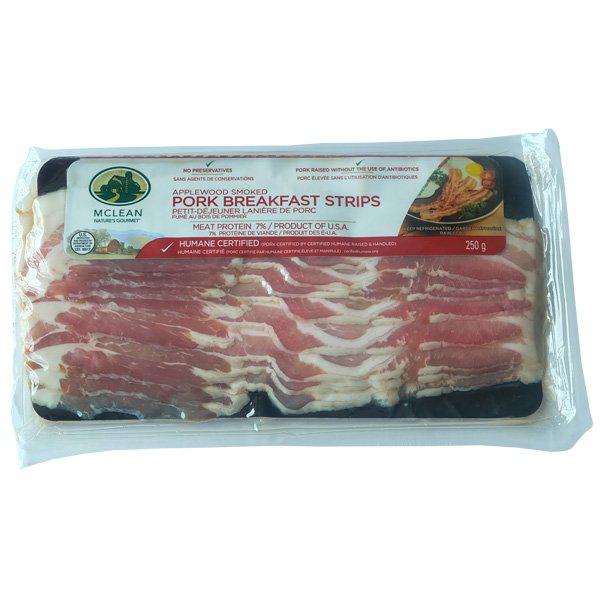 Pork Breakfast Strips Applewood Smoked - Fresh