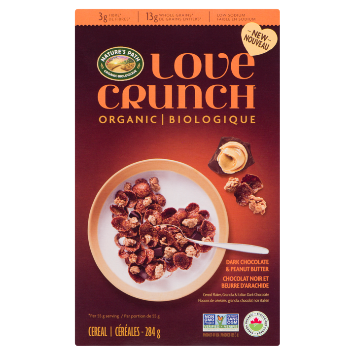 Love Crunch Cereal - Dark Chocolate &amp; Peanut Butter