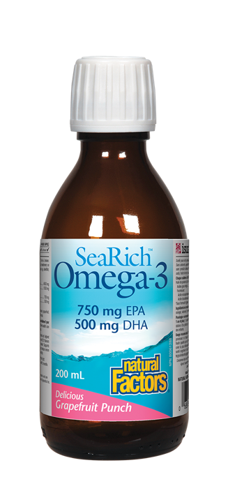 SeaRich Omega-3 - Grapefruit Punch 750 mg EPA, 500 mg DHA