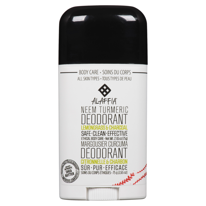 Neem Turmeric Deodorant - Lemongrass &amp; Charcoal