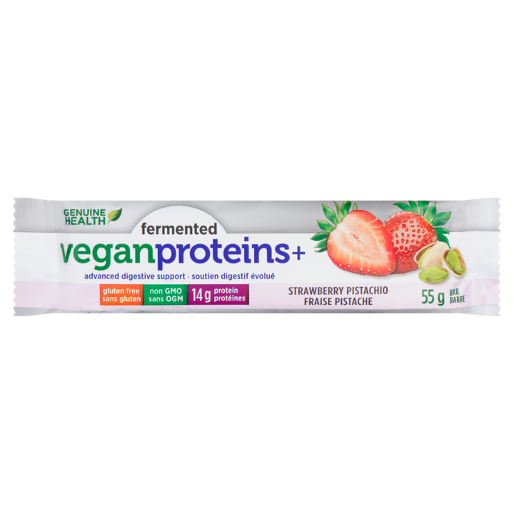 Fermented Vegan Protein Bar - Strawberry Pistachio