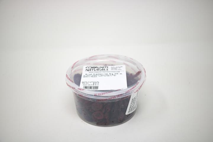 Dried Cranberries Org 375 mL