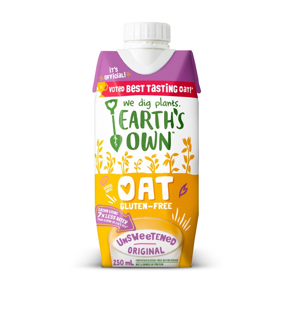 Fortified Gluten-Free Oat Beverage - Unsweetened Original 250 ml