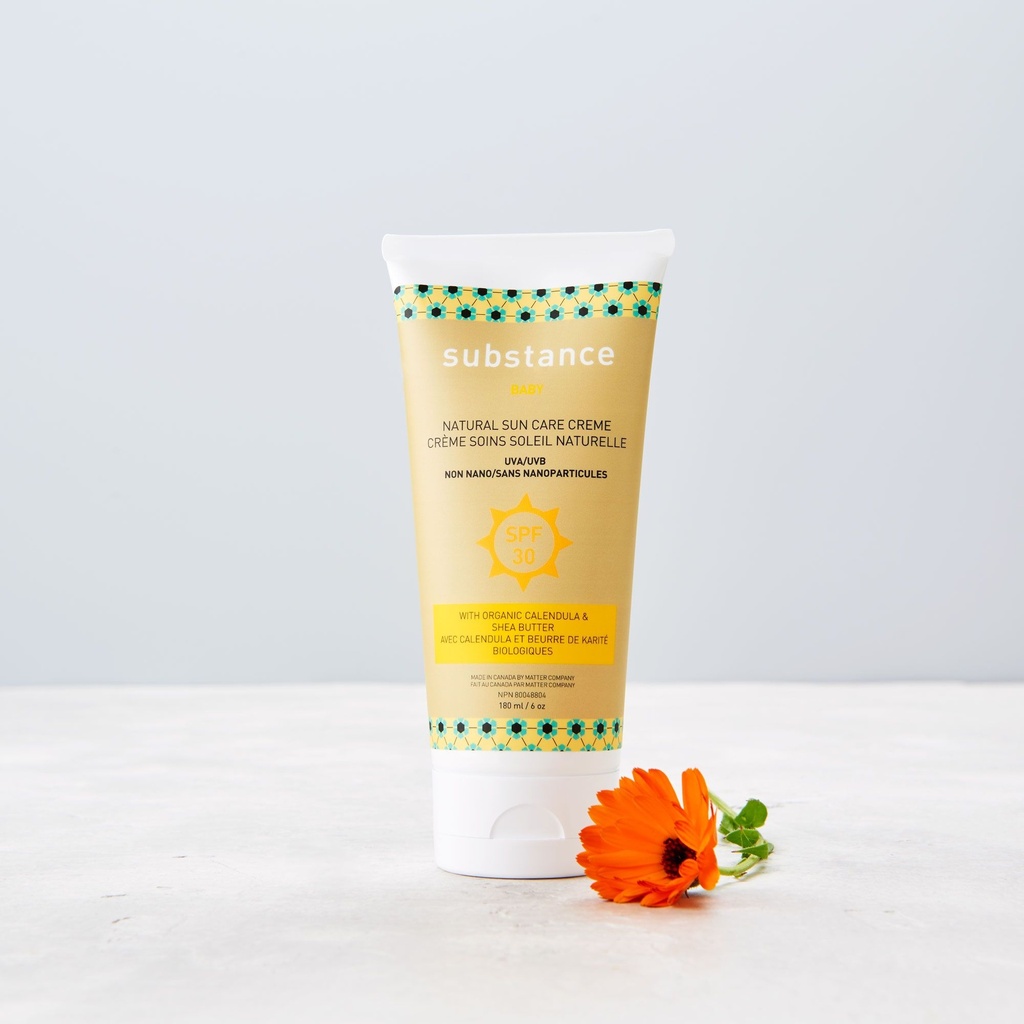 Natural Sun Care Creme - Baby Calendula &amp; Shea Butter SPF 30