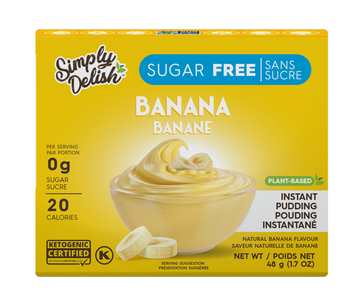 Sugar-Free Pudding Dessert - Banana