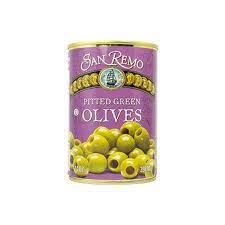 Green Pitted Olives