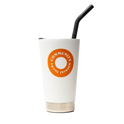 16 oz Insulated Tumbler w/Straw Lid