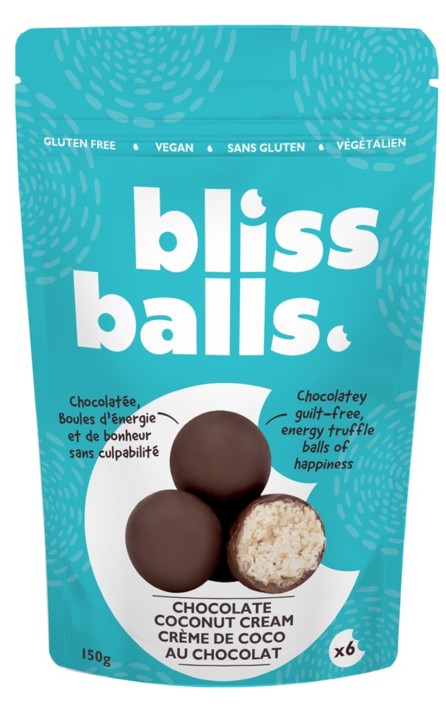 Chocolate Coconut Cream Bliss Balls