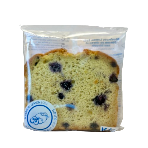 Lemon Blueberry loaf individually wrapped