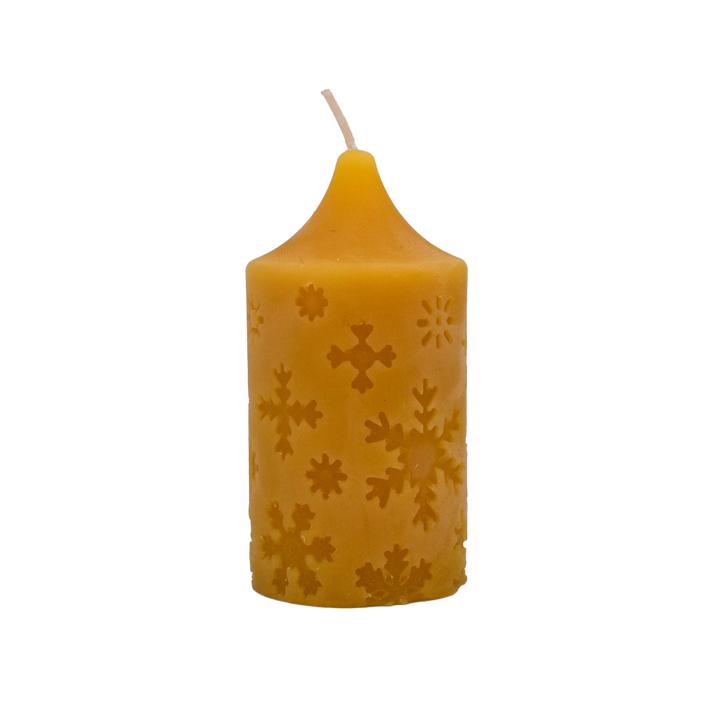 Candle Small Snowflake Pillar 