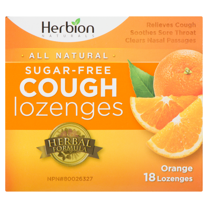 Sugar Free Cough Lozenges - Orange